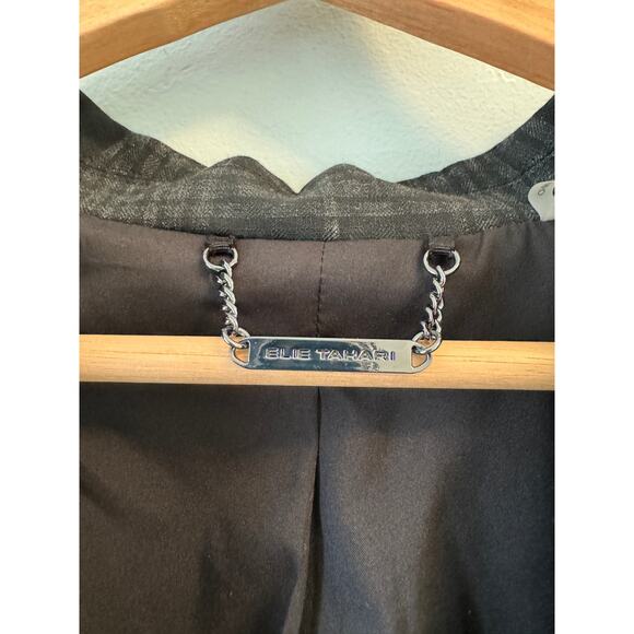 Elie Tahari Black Plaid Blazer - Picture 4 of 8